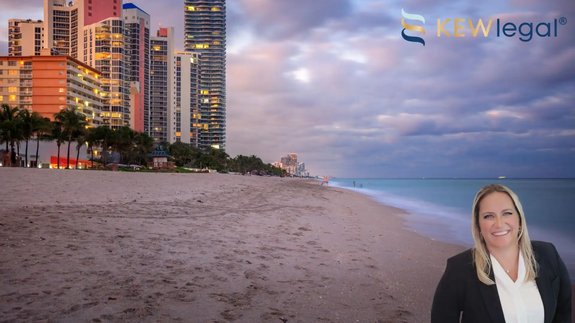 image of a beach in Sunny Isles FL, where a growing business environment often needs legal compliance services