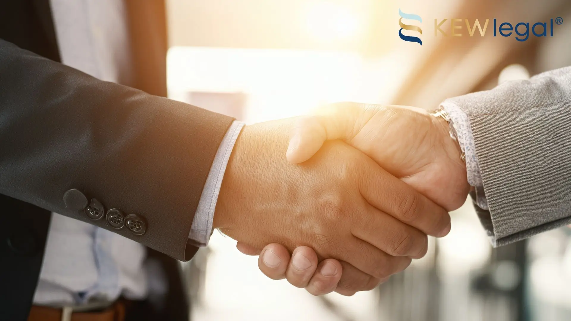 Business handshake merger agreement