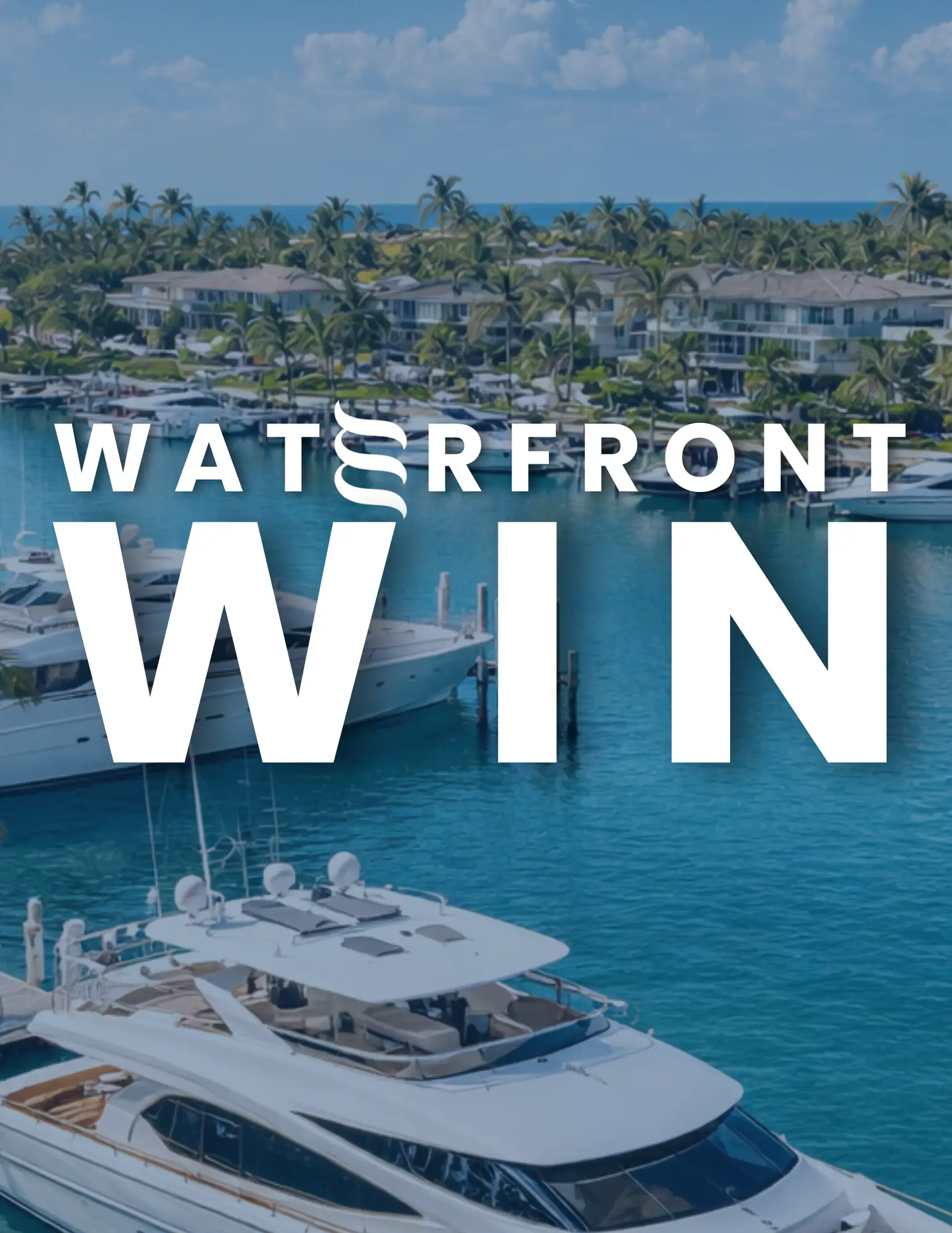 KEW Waterfront acquisition - Luxury yachts in tropical marina setting